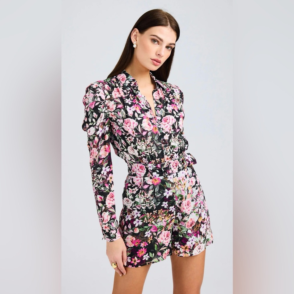 Generation Love Kaline Floral Print Romper Size 0 NWT